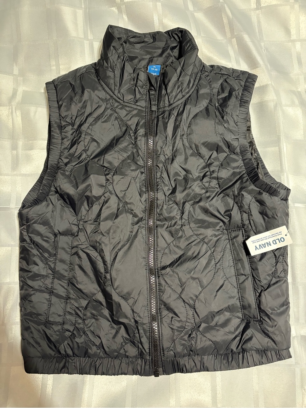 Old Navy Black Quilted Kids Puffer Vest NWT